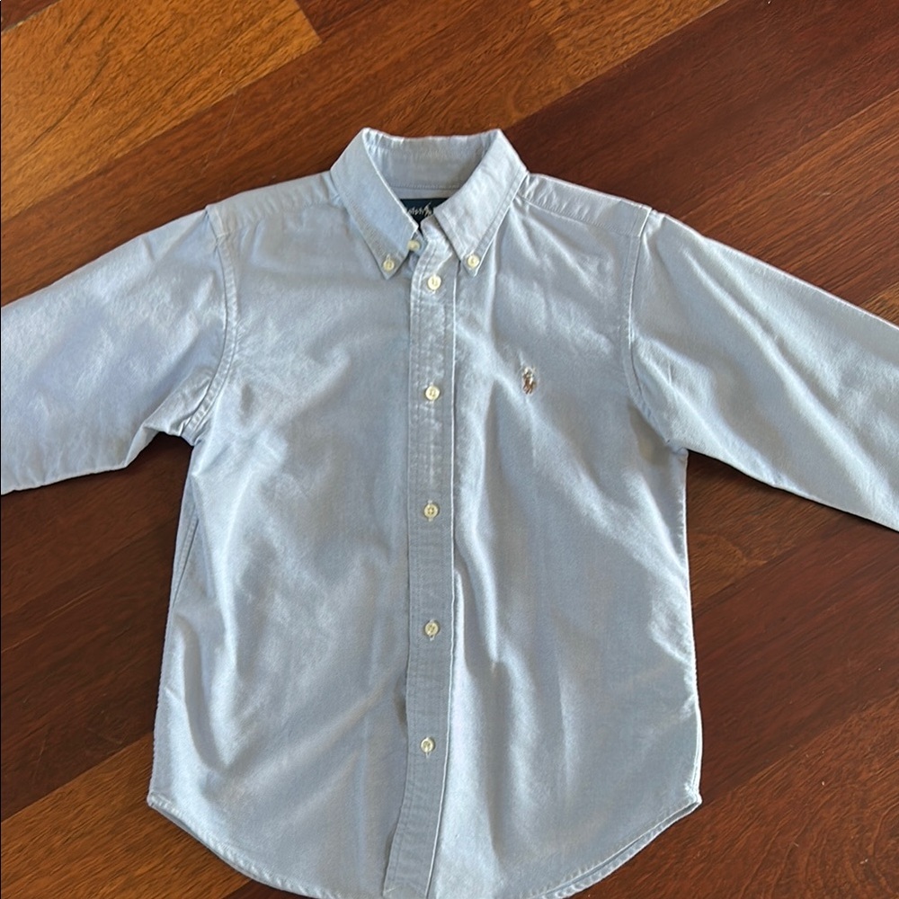Classic Blue Kids polo button down shirt